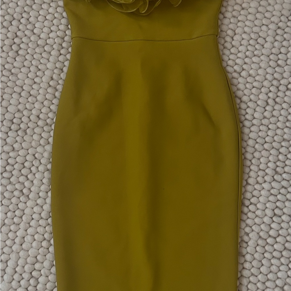 Fashion Nova Olive Green Midi Sheath Dress